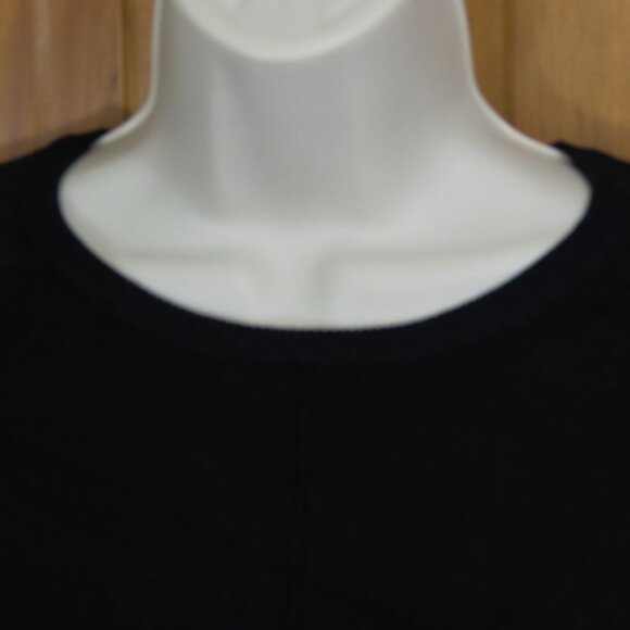 NWT Sunday Black Long Sleeve Pullover Sweater Smooth Knit Size Medium - Picture 2 of 12